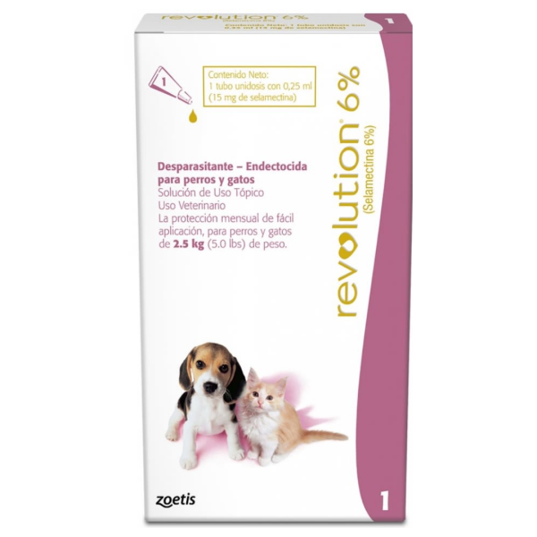 Revolution cachorros/gatitos hasta 2,5 kg