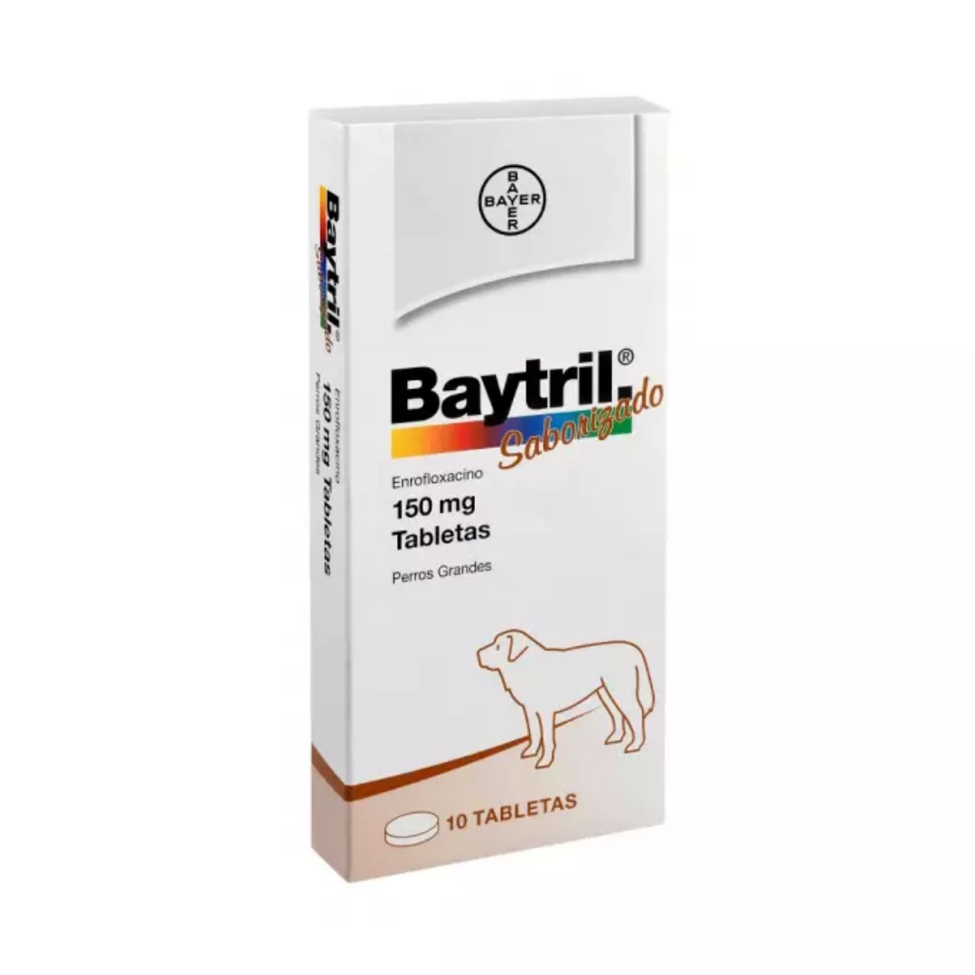 vet y vet (67) Baytril 150 mg x 10 comprimidos - Imagen 1